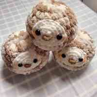 Round MOCHA OWL Plushie - Thumbnail 1