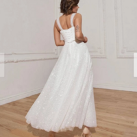 Sparkly wedding dress, cheap wedding gown, bridal wedding dress,W59 - Thumbnail 1