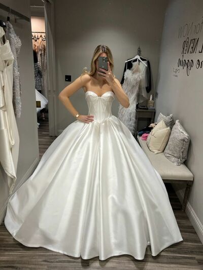 Elegant Sweetheart Puffy Beach Boho Wedding Dress Bridal Gowns