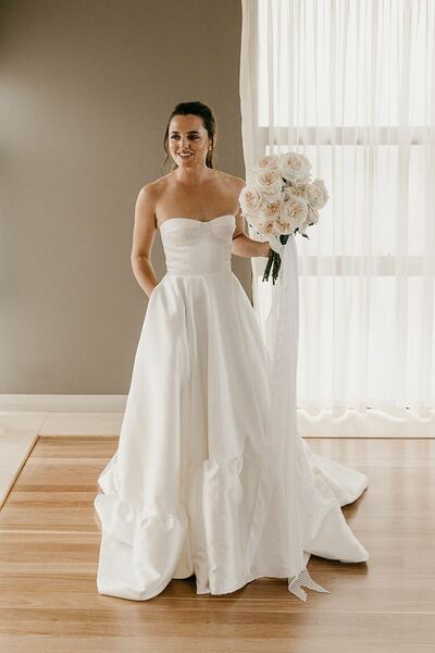 Elegant Beach Boho Ball Gwon Wedding Dress Bridal Gowns