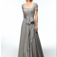 Elegant Mother of the Bride/Groom Dress Lace Evening Formal Prom Dress - Thumbnail 1