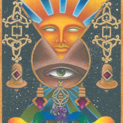 "purification bells" hand-painted giclee