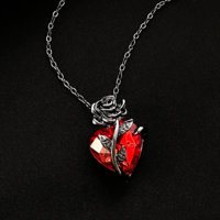 Rose Heart Love Necklace - Thumbnail 2