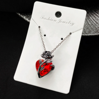 Rose Heart Love Necklace - Thumbnail 4