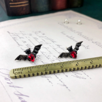Vampire Bats Earrings - Thumbnail 3