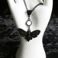  Black Moth Necklace - Thumbnail 2