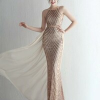  Elegant Sequins Evening Party Dress  - Thumbnail 4