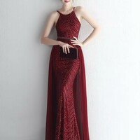  Elegant Sequins Evening Party Dress  - Thumbnail 1