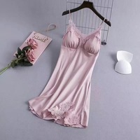  Satin Silk Lace Sleepwear  - Thumbnail 5