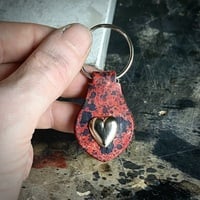 Heart Studs Splatter Keychain - Thumbnail 2