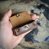 Lipstick-Case Keychain (black leather) - Thumbnail 1