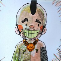 A3 Lenticular 2 Images-1 Print. Changes as You Move! by Judas Arrieta "TEEN Z ROBOT"  - Thumbnail 5