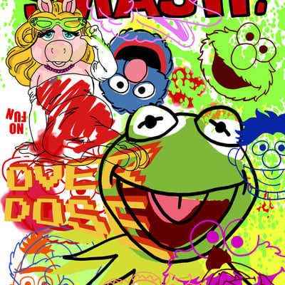 A3 print by judas arrieta "kermet the frog"  - Thumbnail 4