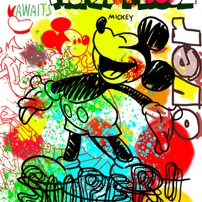 A3 print by judas arrieta "super mickey" - Thumbnail 3