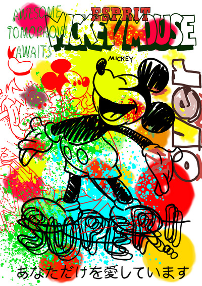 A3 Print by Judas Arrieta "SUPER MICKEY"