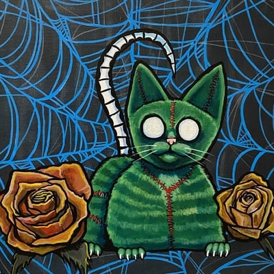 Chonk and roses 12x12