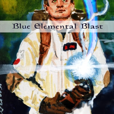 Blue elemental blast token