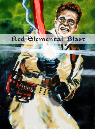 Red Elemental Blast token