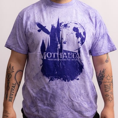 Purple "phantoms" short sleeve shirt