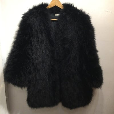Madame nicole (matsuda) ostrich feather coat