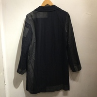 Comme des Garçons patterned wool coat bow detail - Thumbnail 2