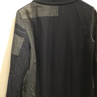 Comme des Garçons patterned wool coat bow detail - Thumbnail 3