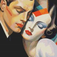 Art Deco Elegance Cross Stitch Pattern - Thumbnail 1