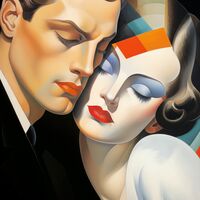 Art Deco Elegance Cross Stitch Pattern - Thumbnail 2