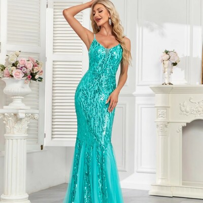 Mermaid gown with luxurious sequins