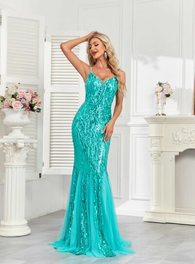 Mermaid Gown with Luxurious Sequins