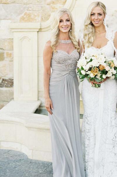 Elegant Mother of the Bride/Groom Dress Simple Chiffon Evening Formal Prom Dress