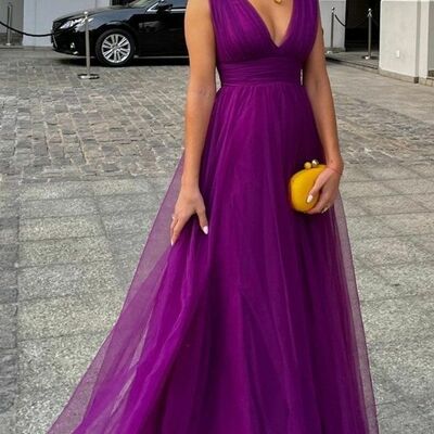 Elegant mother of the bride/groom dress a line evening formal prom dress
