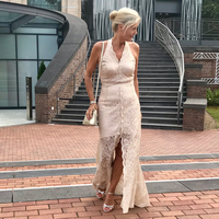 Elegant Mother of the Bride/Groom Dress Simple Lace Evening Formal Prom Dress - Thumbnail 5