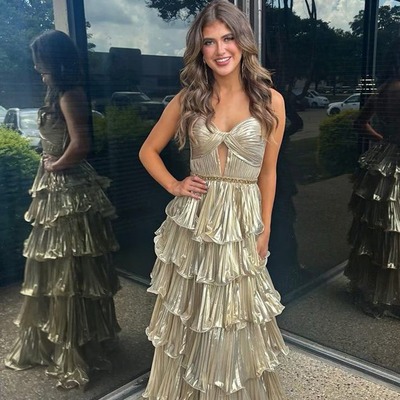 Charming sweetheart sparkly pleat a line prom dresses with beading,pd230897