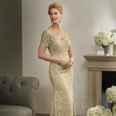 Elegant Mother of the Bride/Groom Dress Sheath Lace Evening Formal Prom Dress