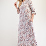 Ivory Paisley Print Plus Modest Maxi Dress by Celeste-1