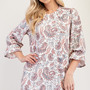 Ivory Paisley Print Plus Modest Maxi Dress by Celeste-6