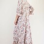 Ivory Paisley Print Plus Modest Maxi Dress by Celeste-9