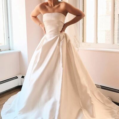 Elegant ball gown beach boho wedding dress bridal gowns
