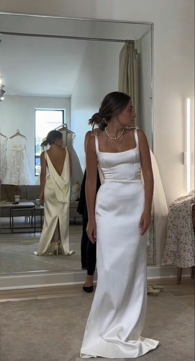 Elegant Mermaid Beach Boho Wedding Dress Bridal Gowns