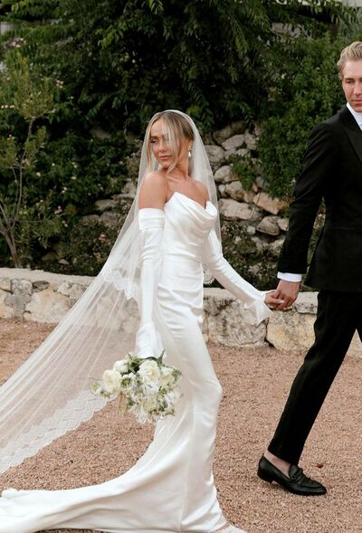 Elegant Sheath Beach Boho Wedding Dress Bridal Gowns