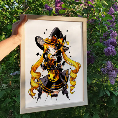 *Poster & Postcards* Moon Witch