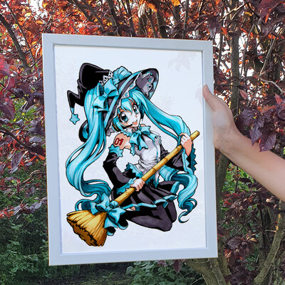 *poster & postcards* miku witch