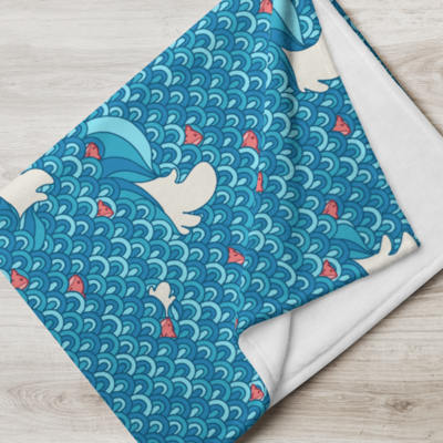 Sea throw blanket