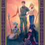 JSDF Gate Art Print | Gold Metallic Thus the Gate Fought There! Painting | Isekai Tarot Collector Print -1