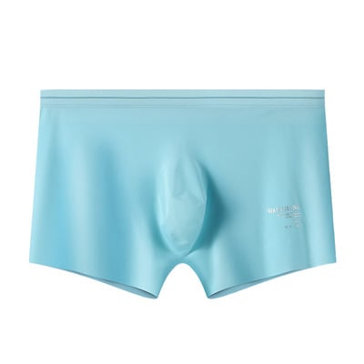 3pk men's sexy underwear lingerie translucent quick-dry pouch boxer briefs sky blue 3058pj