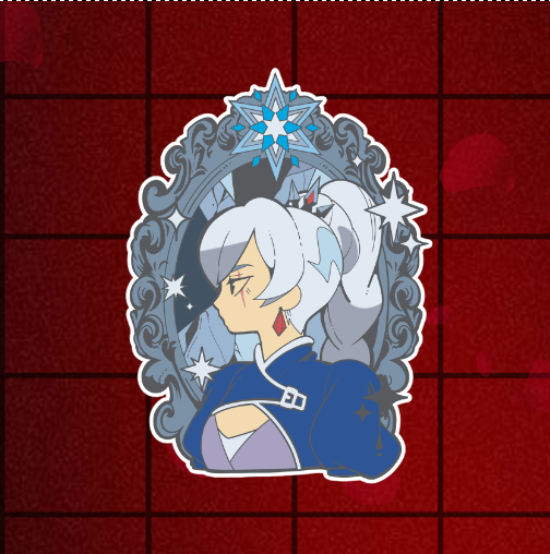 Weiss schnee  🪞 Mirror Pin ❄️