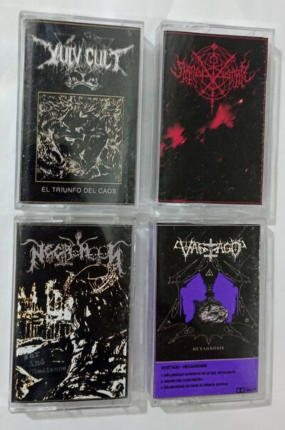 VU LVA CULT, CINEREOUS RAIN, NECROMOON , VASTAGO Tapes 