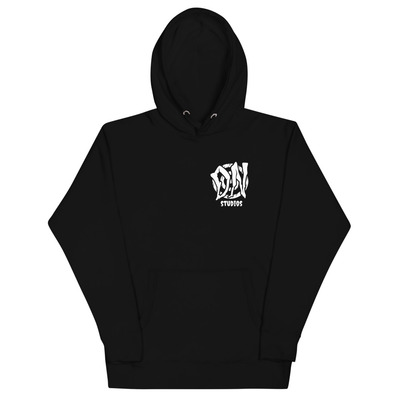 B&w dn badge unisex hoodie