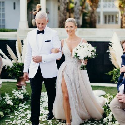  sexy wedding dress, deep v-neck wedding dress wedding gown